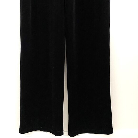 Topshop Black Velvet Plunge Front Jumpsuit - Picture 7 of 15